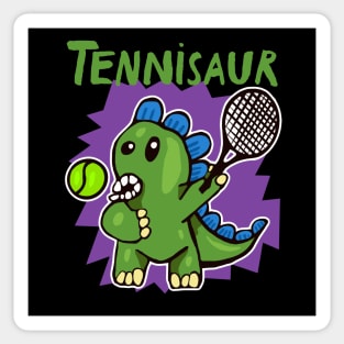 Tennisaur - Dinosaur Playing Tennis Sticker